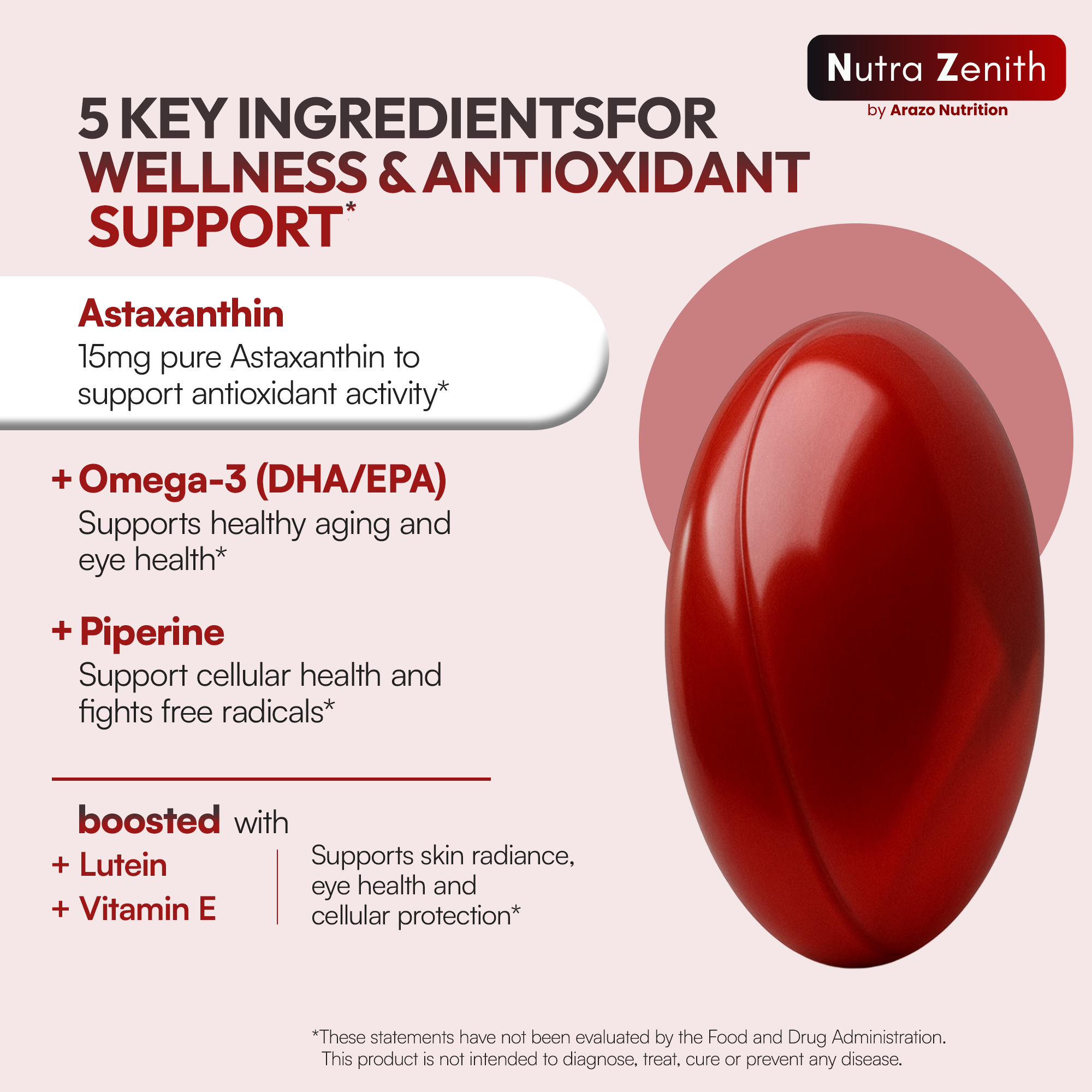 NutraZenith - Astaxanthin VitaRadiance