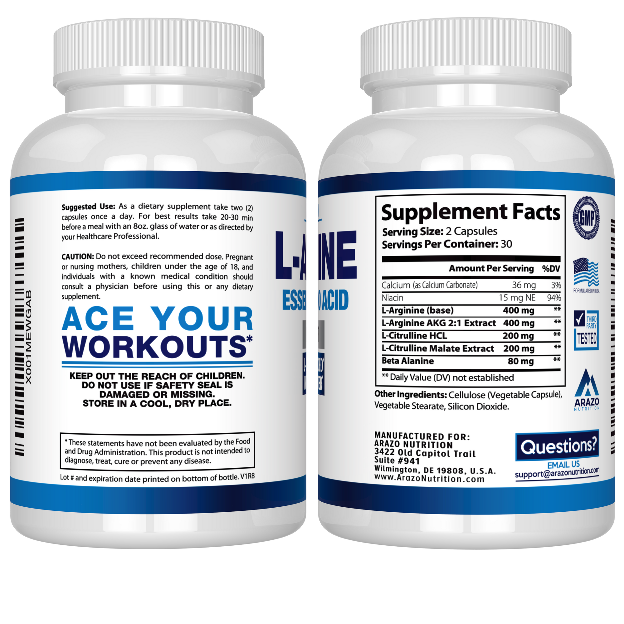 arazo nutrition l carnitine L-Carnitine stomach upset Arazo Nutrition Super Strength L-Carnitine