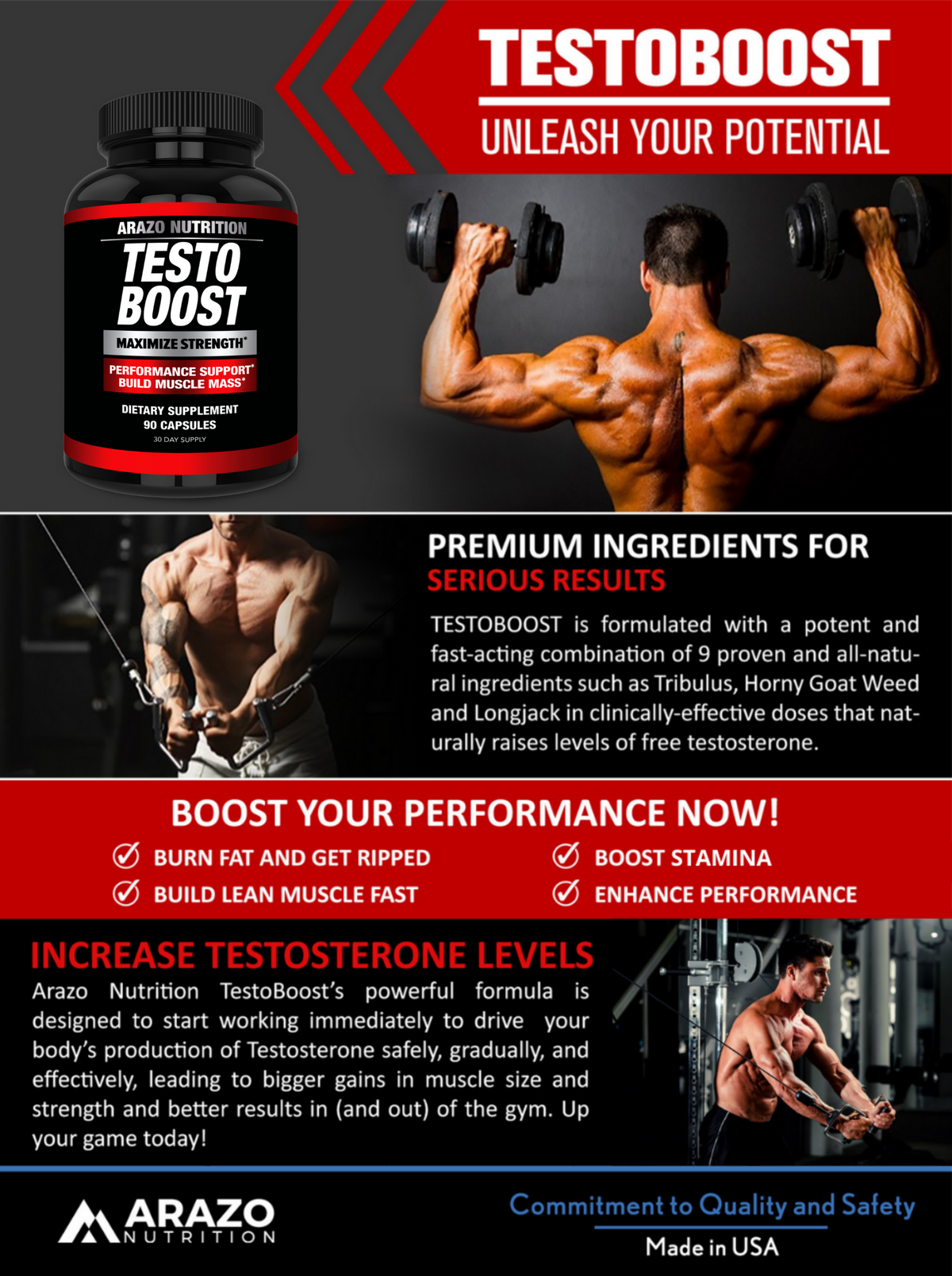 Testo Boost - Arazo Nutrition